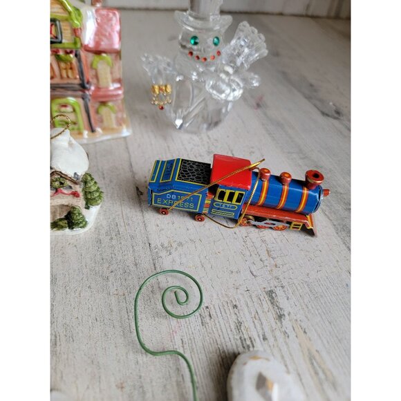 Xmas house snowman bird ornament train dove unique set snowman - Picture 5 of 8